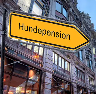 Undeunterkunft finden Schild Hundepension