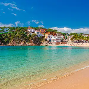 Spanische Ferienhäuser am Meer