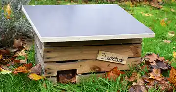 unser selbst gebautes Igelhaus